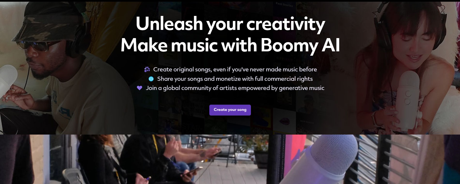 سایت هوش مصنوعی برای میکس و دی جی - boomy