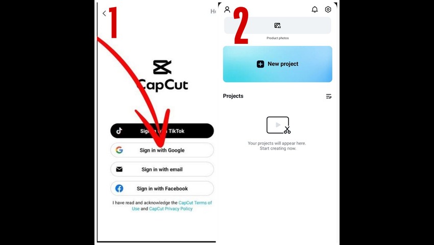 آموزش ساخت اکانت capcut