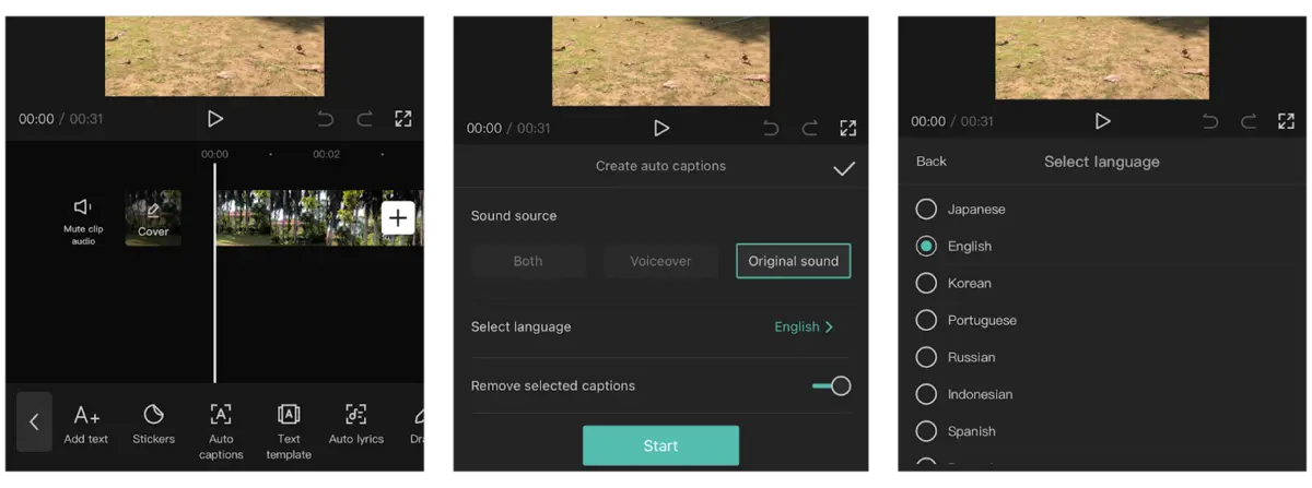 چگونه با CapCut زیرنویس بگذاریم