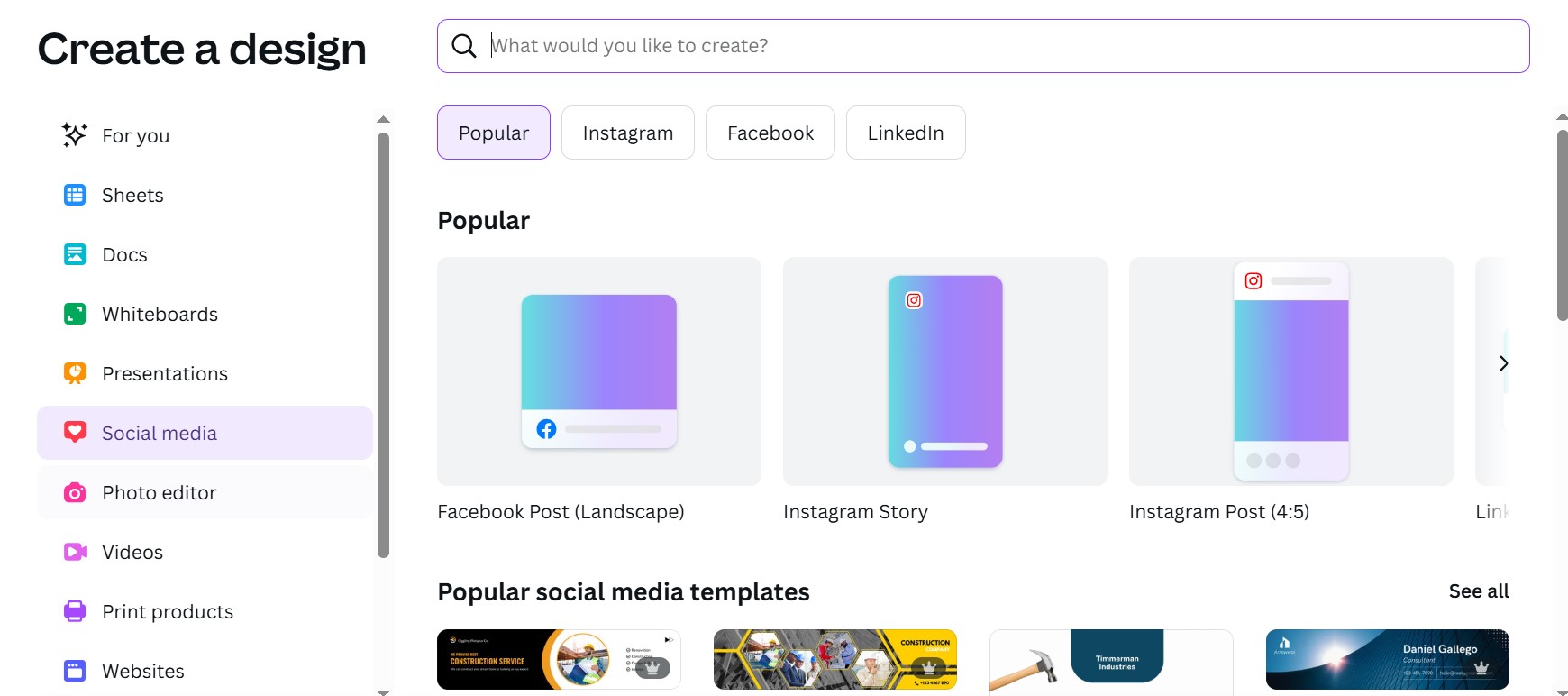 مراحل ساخت استوری با Canva