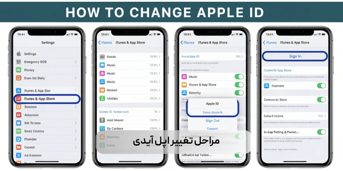 مراحل تغییر اپل آیدی به صورت گام به گام
