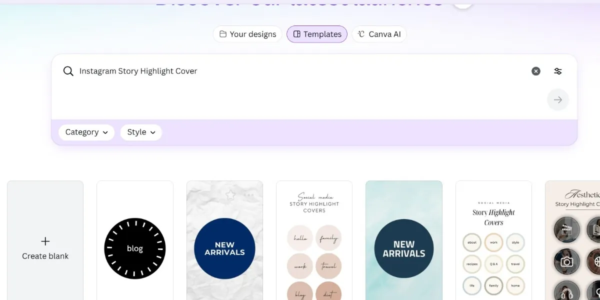 آموزش ساخت هایلایت اینستاگرام با برنامه کنوا