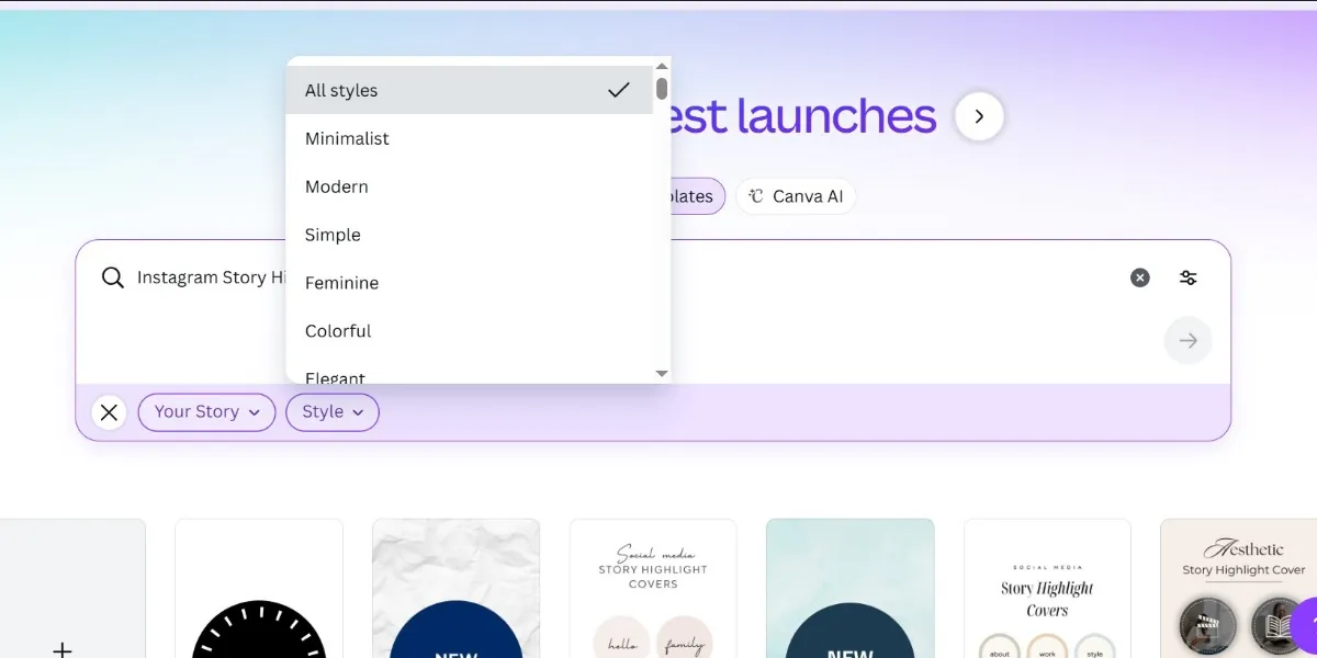 ساخت هایلایت اینستاگرام با برنامه کنوا